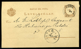 92600 GÖLNICBÁNYA 1884. Díjjegyes Levlap,szép Bélyegzéssel  /  GÖLNICBÁNYA 1884 Stationery P.card Nice Pmk - Oblitérés