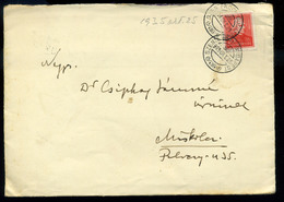 92604 BUDAPEST 1935. Levél Arcképek 20f Szentendre-Budapest Mozgóposta Bélyegzéssel  /  BUDAPEST 1935 Letter Portraits 2 - Gebraucht