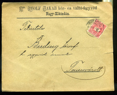 92605 NAGYKIKINDA 1896. Céges Levél, 5kr Temesvárra Küldve  /  NAGYKIKINDA 1896 Corp. Letter 5kr To Temesvár - Oblitérés