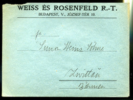 92609 BUDAPEST 1924. Céges Levél , Madonna 1000K , Weiss és Rosenfeld  /  BUDAPEST 1924 Corp. Letter MAdonna 1000K Weiss - Usati