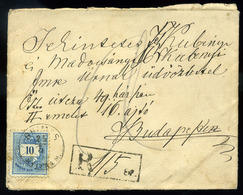 92585 GHIMES / Jelenec 1884. Ajánlott Levél Budapestre Küldve - Used Stamps