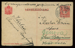 92618 HAJMÁSKÉR 1919.03.22. Cenzúrázott Hadifogoly Díjjegyes Levlap Olaszországba Küldve - Used Stamps