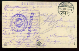 92625 BRASSÓ 1915.12.31.! I.VH Képeslap Szép Tábori Posta Bélyegzéssel Szombathelyre - Gebraucht