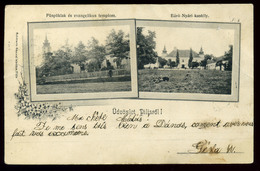 92648 PILIS 1904. Régi Képeslap, Kastély, Szép Mozgóposta Bélyegzéssel - Ungarn