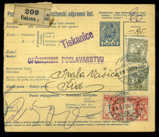 92685 VINKOVCE 1919. Csomagszállító SHS-magyar Vegyes Bérmentesítéssel Sidre Küldve - Used Stamps