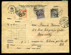 92700 BUDAPEST 1915. Szép értéklevél, Turul-hadisegély Bérmentesítéssel , Tábori Postára Küldve - Gebraucht