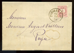 92735 POZSONY 1876. Dekoratív 5kr-os Céges Levél Pápára Küldve, Palugyay - Used Stamps