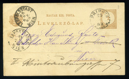 92942 PRIBÓC / Príbovce 1883. Díjjegyes Levlap, Szép Bélyegzéssel  /  PRIBÓC 1883 Stationery P.card Nice Pmk - Gebraucht