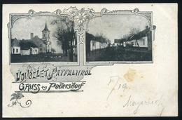 91517 PÁTFALU / Podersdorf Am See 1899. Burgenland, Régi Képeslap  /  PÁTFALU 1899 Burgerland, Vintage Pic. P.card - Autres & Non Classés