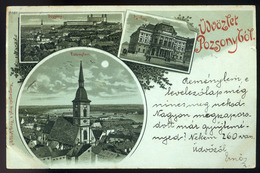 91514 POZSONY 1897.12.31.!  Régi Litho Képeslap  /  POZSONY 1897.12.31. ! Litho Vintage Pic. P.card - Hongrie