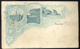 91507 POZSONY 1897. Ritka, Régi Képeslap  /  POZSONY 1897 Rare Vintage Pic. P.card - Hungary