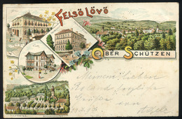 91520 FELSŐLÖVŐ / Oberschützen 1897!  Burgenland. Régi Litho Képeslap  /  FELSŐLÖVŐ 1897! Burgerland. Litho Vintage Pic. - Other & Unclassified