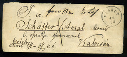 92929 VASKUT 1870. Szép Pénzes Levél Kalocsára Küldve  /  VASKUT 1870 Nice Money Letter To Kalocsa - Gebruikt