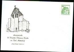 Bund PU113 B2/010 Privat-Umschlag ST.BRIGITTA-THOMAS-KIRCHE KIEL-METTENHOF 1986 - Enveloppes Privées - Neuves