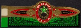 FLOR DE BRASIL - Star - CIGAR Label Vignette - Etiquettes