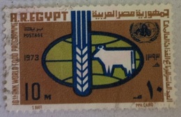 The 10th Anniversary Of World Food Programme (Actions Of United Nations Day)1973 [USED](Egypt) (Egypte)(Egitto)(Ägypten) - Gebraucht