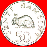 √ RABBIT: TANZANIA ★ 50 SENTI 1966! LOW START ★ NO RESERVE! President J. K. Nyerere (1964-1985) - Tansania