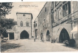 ***  47  ***  MONFLANQUIN Place Et Maison Du XIII Siecle - TB Timbrée - Monflanquin