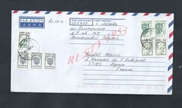 RUSSIE LETTRE PAR AVION DIVERS TIMBRES : - Cartas & Documentos