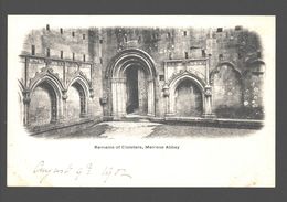 Melrose Abbey - Remains Of Cloisters - Single Back - 1902 - Roxburghshire