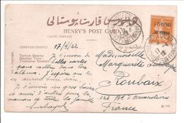 Constantinople Galata.Armée Orient.APRES LA REOUVERTURE !!! Pothion Type U. Indice 14 - Cartas & Documentos