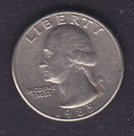 United States 1985 QUARTER DOLLAR (25 Cents) George Washington - 1932-1998: Washington