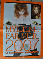 POSTER  En 2007 /  DE MYLENE FARMER / LE CALENDRIER ET LE MAGAZINE - Plakate & Poster