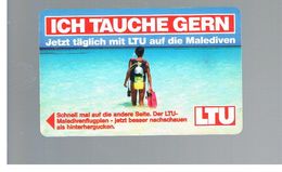 GERMANIA (GERMANY) -  1998 - LTU, DIVER   - RIF.   137 - Publicité