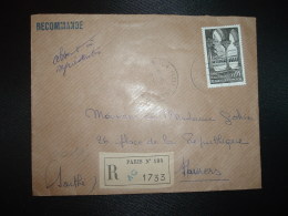 LR TP MOISSAC 0,95 OBL.24-6-1963 PARIS 104 - Postal Rates