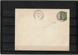 CTN27 - ENV. SEMEUSE LIGNEE 15c 147x112 SANS  DATE OBL. COMM. VERSAILLES CONGRES 17/1/1920 - Standard Covers & Stamped On Demand (before 1995)