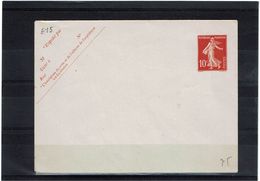 CTN27 - ENVELOPPE SEMEUSE CAMEE 10c 123x96 DATE 746 - Standard Covers & Stamped On Demand (before 1995)