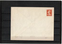 CTN27 - ENVELOPPE SEMEUSE CAMEE 10c 147x112  PAPIER VERGE SANS DATE - Standard Covers & Stamped On Demand (before 1995)