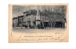 CPA 83 Saint Maximin La Place De La Fontaine  Dos Simple 1902 - Saint-Maximin-la-Sainte-Baume