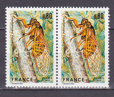N° 1946 La Cigale Rouge: 1 Paire De 2 Timbres Neuf Impécable - Unused Stamps
