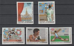 CONGO  IMPERF / NON DENT  FOOTBALL-ESCRIME   Complete Set **MNH   Réf  2145 U - Unused Stamps