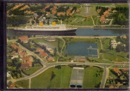 Rendsburg - Luftbild Mit Schiff MS Europa Im Nord Ostseekanal über Dem Straßentunnel - Rendsburg