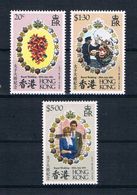 Hong Kong 1981 Charles/Diana Mi.Nr. 372/74 Kpl. Satz ** - Ungebraucht