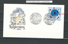 VARIÉTÉS FRANCE ALSACE Noël à KAYSERSBERG 6 Enveloppe 1991 /1992 /1993  /1994 /1995 /1996 /  Noël Oblitérés - Storia Postale