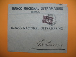 ​Portugal Lettre   Perforé Perfin  Perfurado :  BNU 45  - De Beja  Banco Nacional Ultramarino - Altri & Non Classificati