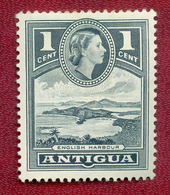 Antigua 1953-1962 1c Grey English Harbour MH - 1858-1960 Crown Colony