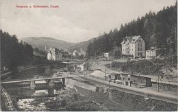 AK Wolkenstein Floßplatz Bahnhof Gare Gasthof ? Bei Wiesenbad Zschopau Annaberg Marienberg Wiesa Warmbad Scharfenstein - Wolkenstein