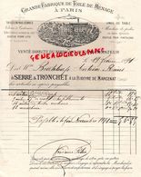 15- LA RIBEYRE DE MARCENAT- RARE LETTRE MANUSCRITE SERRE TRONCHET- FABRIQUE TOILE DE MENAGE A PARIS-1891 - 1800 – 1899