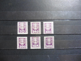 Dantzig : Taxe : 6 Timbres Neufs Sans Gomme - Taxe