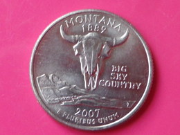 Quarter Du Montana   2007 D    Nickel TTB - 1999-2009: State Quarters