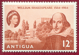 Antigua 1964 QEII 12c Shakespeare MH - 1960-1981 Ministerial Government