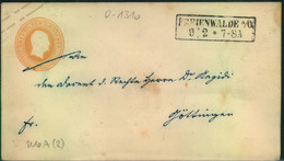 PREUSSEN: FREIENWALDE A/O, Brandenburg - Postal  Stationery