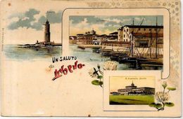 CPA Italie Italia Gruss Litho Non Circulé Livorno - Otros & Sin Clasificación