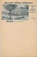 CPA Italie Italia Gruss Litho Non Circulé Milan Hotel - Other & Unclassified