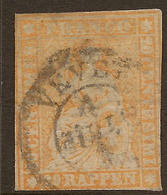 SWITZERLAND 1854 20r Orange SG 32 U #AGC61 - Used Stamps