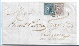 Por115 / PORTUGAL -  Luis I 1880, 25 + 50 R. Ex Porto - Covers & Documents